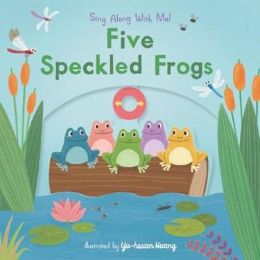 Imagem de Five Speckled Frogs: (A Classic Nursery Rhyme Board Book With Interactive Sliders And Q...