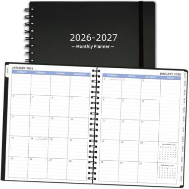 Imagem de Planner mensal XAOWON 2026-2027 19,3 x 24,4 cm preto