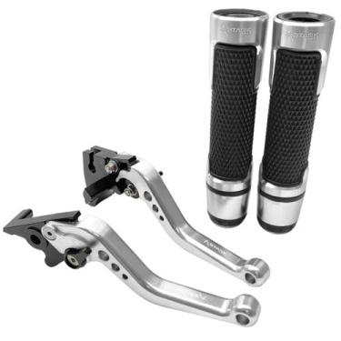 Imagem de Kit Manete Manopla Esportivo Ninja 250r 300r 400r Versys300 - Stark Ra