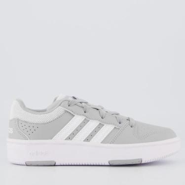 Imagem de Tênis Adidas Hoops Classic EL Infantil Cinza, 29