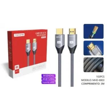 Imagem de Cabo hdmi para hdmi 2.1 8k 3m tomate mhd-8003