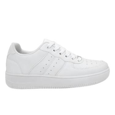 Imagem de Tênis Masculino Casual Street Skate Kings Ollie, Branco, 37