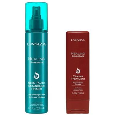 Imagem de Kit Neem Plant Detangling Primer Leave-in + Colorcare Trauma Lanza