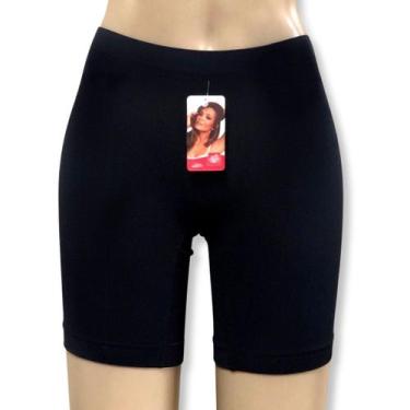 Imagem de Short Boxer Invisível Sem Costura Jolie Rose, M, Preto