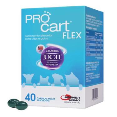 Imagem de Suplemento Pro Cart Flex com 40 Cápsulas - Agener Uniao