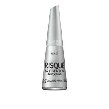 Imagem de Esmalte Risqué Bridgerton Dama de Prata Metálico 8ml