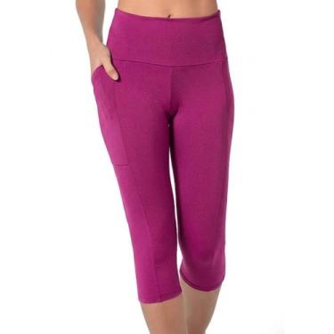 Imagem de Calça Legging Corsario Feminina Demillus Fitness Esportiva Academia Co