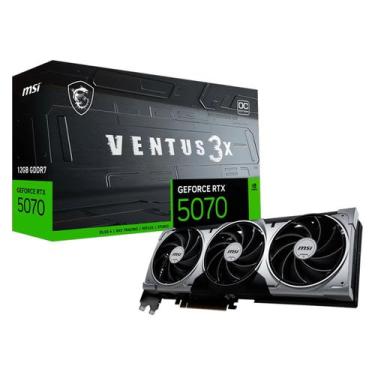 Imagem de Placa de Video MSI Ventus 3X OC NVIDIA GeForce RTX-5070 12GB GDDR7 - O
