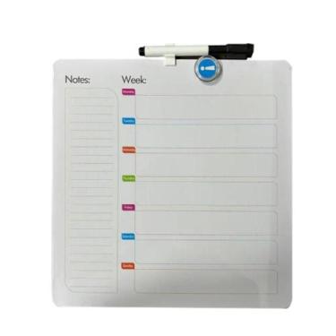 Imagem de Lousa de planejamento semanal quadro magnetico planner multiuso tarefa
