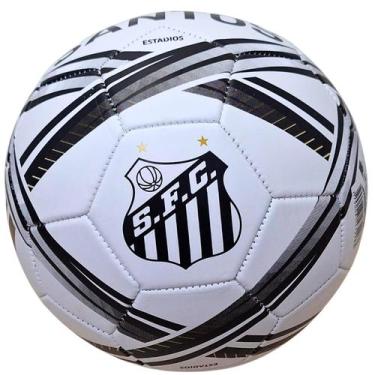 Imagem de Bola futebol estadios campo santos branco preto oficial - Sportcom