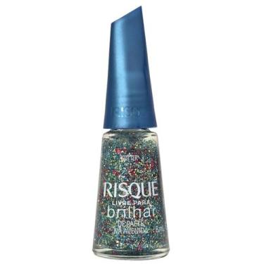 Imagem de Esmalte Glitter Livre Para Brilhar De Paetê Na Avenida Risque 8ml - Ri
