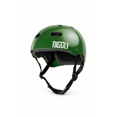 Imagem de Capacete verde fita preta pro brilho niggli, GG
