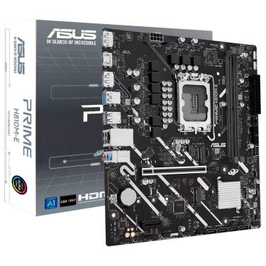 Imagem de Placa Mãe Asus Prime H810M-E com Socket LGA 1851 e Suporte DDR5 Preto 22.1CM