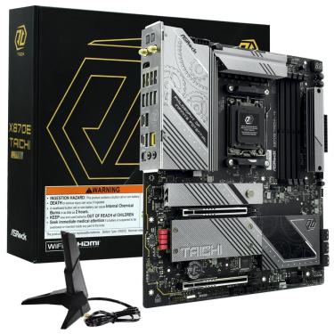 Imagem de Placa Mãe Asrock X870e Taichi Lite com Socket AM5 e DDR5 para Desempenho Profissional e Pessoal
