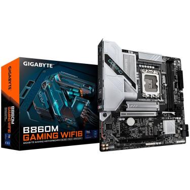 Imagem de Placa Mãe Gigabyte B860M Gaming Wi-Fi 6 com Suporte DDR5 e Conectividade Avançada RGB 2.5GBE Micro ATX