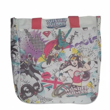 Imagem de Bolsa Sacola Tote Feminina Estampa Super Heroínas Coloridas Casual Pra