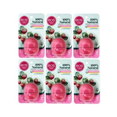 Imagem de Bálsamo Labial eos Sorvete de Morango 7g Pacote com 6