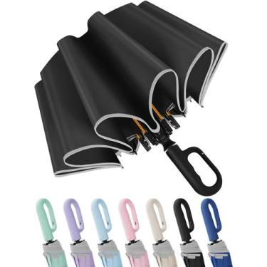 Imagem de Guarda-chuva Automático Seniny Resistente ao Vento 118cm Proteção UV
