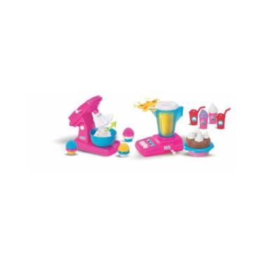 Imagem de Kit Batedeira e Liquidificador Infantil Cozinha Brinquedo  Magic Toys