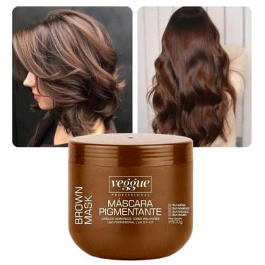 Imagem de Máscara Intensificadora Pigmenta e Tonalizante Brown/Marrom 500g Veggu