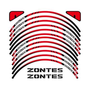 Imagem de Adesivos Refletivos Para Rodas De Scooter De Aventura Para ZONTES 150X