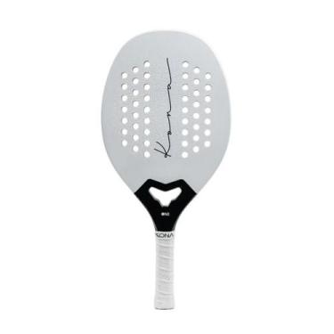 Imagem de Raquete Beach Tennis Kona One White Next Generation Carbono 3k