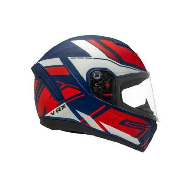 Imagem de Capacete Peels Spike II Vrx, Azul fosco com vermelho, 56