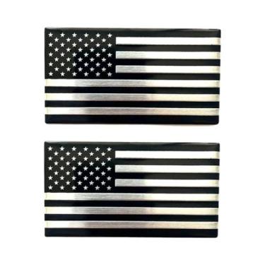 Imagem de Adesivo De Logo De Carro Em Liga De Alumínio Com Bandeira Americana Pa