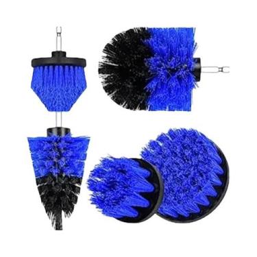 Imagem de Kit De Escovas Elétricas Para Limpeza De Pneus De Carro Com Furadeira,