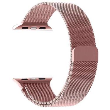 Imagem de Pulseira Milanese Apple Watch iwo 42mm 44mm Magnética Aço