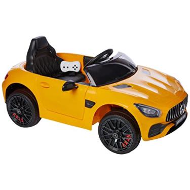 Imagem de Carro Elétrico Infantil Mercedes Benz 12V Amarelo Xalingo
