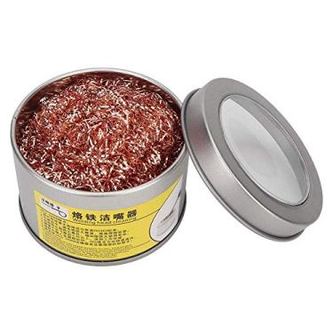 Imagem de 2 peças de limpador de ponta de cobre, limpador de ponta tipo bola de limpeza de pontas de solda, limpador de ferro, limpador de ponta esférica (2 peças)