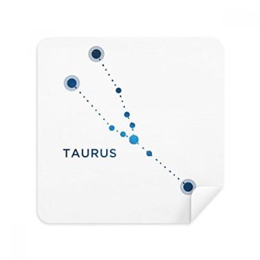 Imagem de Taurus Constelação Signo Zodíaco Óculos Pano Limpador de Tela Tecido Camurça Pacote com 2