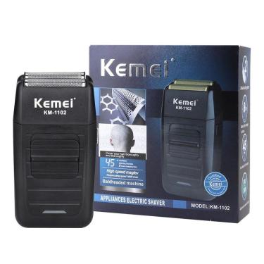Imagem de Maquininha Barbear Kemei Km-1102 Recarregável Portátil 3W