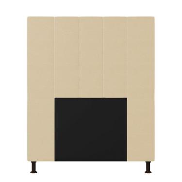 Imagem de Cabeceira Cama Box Solteiro 90cm Corino Bege
