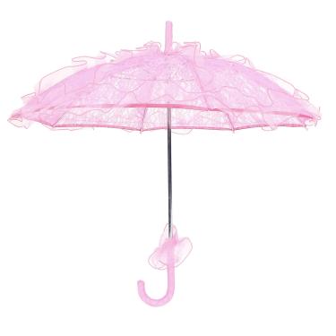 Imagem de Guarda-chuva de renda,guarda-chuva de guarda-sol de renda de tecido dobr¨¢vel Homeford para noiva, guarda-chuva de noiva de casamento vintage para decora??o de foto senhora, 9,8 x 2,9 pol.(pink),