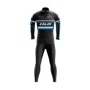 Imagem de Conjunto Ciclismo Inverno Calça E Camisa Manga Longa Caloi - Gpx Sport