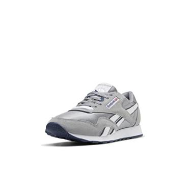 Imagem de Reebok Men's Classic Sneaker, platinum/jet blue, 5 M US