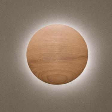 Imagem de Arandela Eclipse Led 18W Branco Quente 25cm Castanho Madelustre