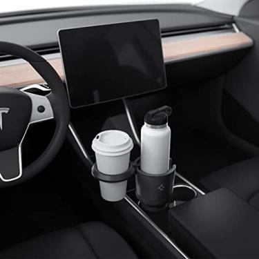 Imagem de Spigen Hydrohub Expansor de suporte de copo ajustável para novo Tesla Model Y 2025 Refresh, modelo 3/Y/S/X/Cybertruck e mais compatível com Hydro Flask, Yeti, Nalgene, copo grande de 32/1,134 g