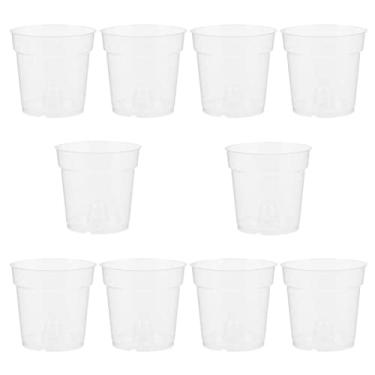 Imagem de 20pcs Outdoor Home for Pot Vegetables Indoor Pots Germination Plant Net Heavy Duty Transparent Planter Wide Garden and Shop Decor with Slotted Mini Seedlings Cup Containers Cups