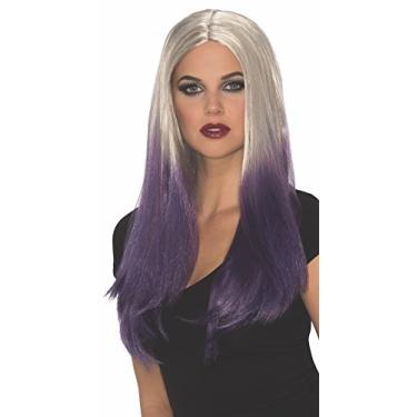 Imagem de Rubie's Peruca feminina Sassy Naomi, roxa/prata, tamanho único