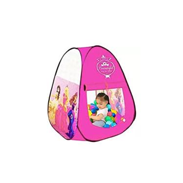 Imagem de Barraca barraquinha infantil de bolinhas bebê e crianças Princesa Rosa