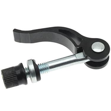 Imagem de Braçadeira de assento de bicicleta M8x65 2 peças de liga de alumínio Grampo de liga de bicicleta parafuso de liberação rápida para bicicleta dobrável Mountain Bike [FDXGYH, preto]