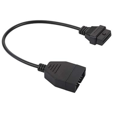 Imagem de Cabo de extensão de diagnóstico para carro OBD1 12 pinos para OBD2 16 pinos conector de ferramenta de diagnóstico conector de cabo adaptador de reparo de ferramenta de diagnóstico conector de cabo