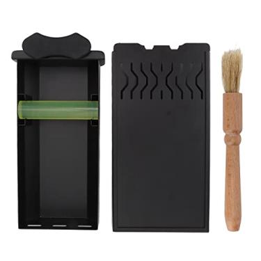 Imagem de caixa de batida de café em aço inoxidável,Caixa de batida de café expresso para borra de café, caixa de batida para cafeteria, restaurante, bar doméstico(Black)