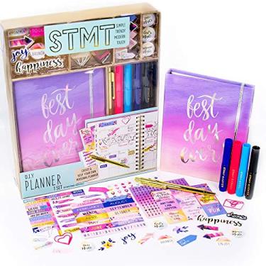 Imagem de STMT Planner Set by Horizon Group USA, Decorate Your Ultimate Planner/Organizer/Diary with Embellishments, Fun Stickers & Paper Clips, Stamp Markers & Pen Included
