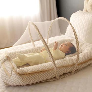Imagem de Ninho Berço Para Bebê Com Mosquiteiro - Babymoshe