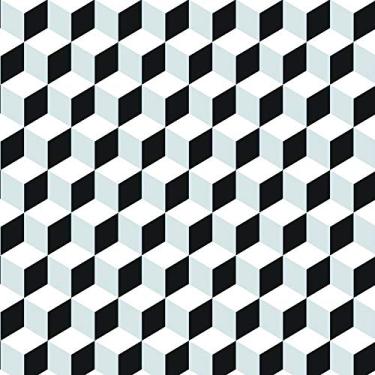 Imagem de Papel De Parede Infantil Brincar 3646 Vinílico 3D Preto