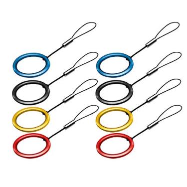 Imagem de 8 Unidades Alça De Crachá De Identificação Cordão Cordão De Etiqueta De Nome De Identificação Anti-perda Cadeia De Corda Pendurada Cordão De Lanterna Usb Telefone